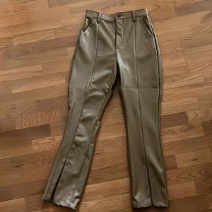 Abercrombie Skinny Ultra High Rise Leather Pants